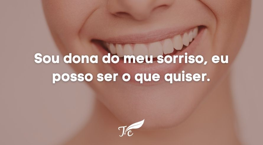 ideia de frase para sorriso