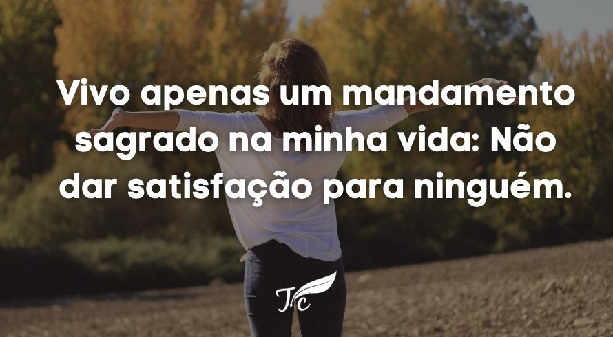 não devo satisfação da minha vida a ninguém tumblr